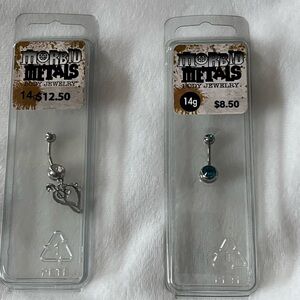 Hot Topic Belly Rings Set of 2